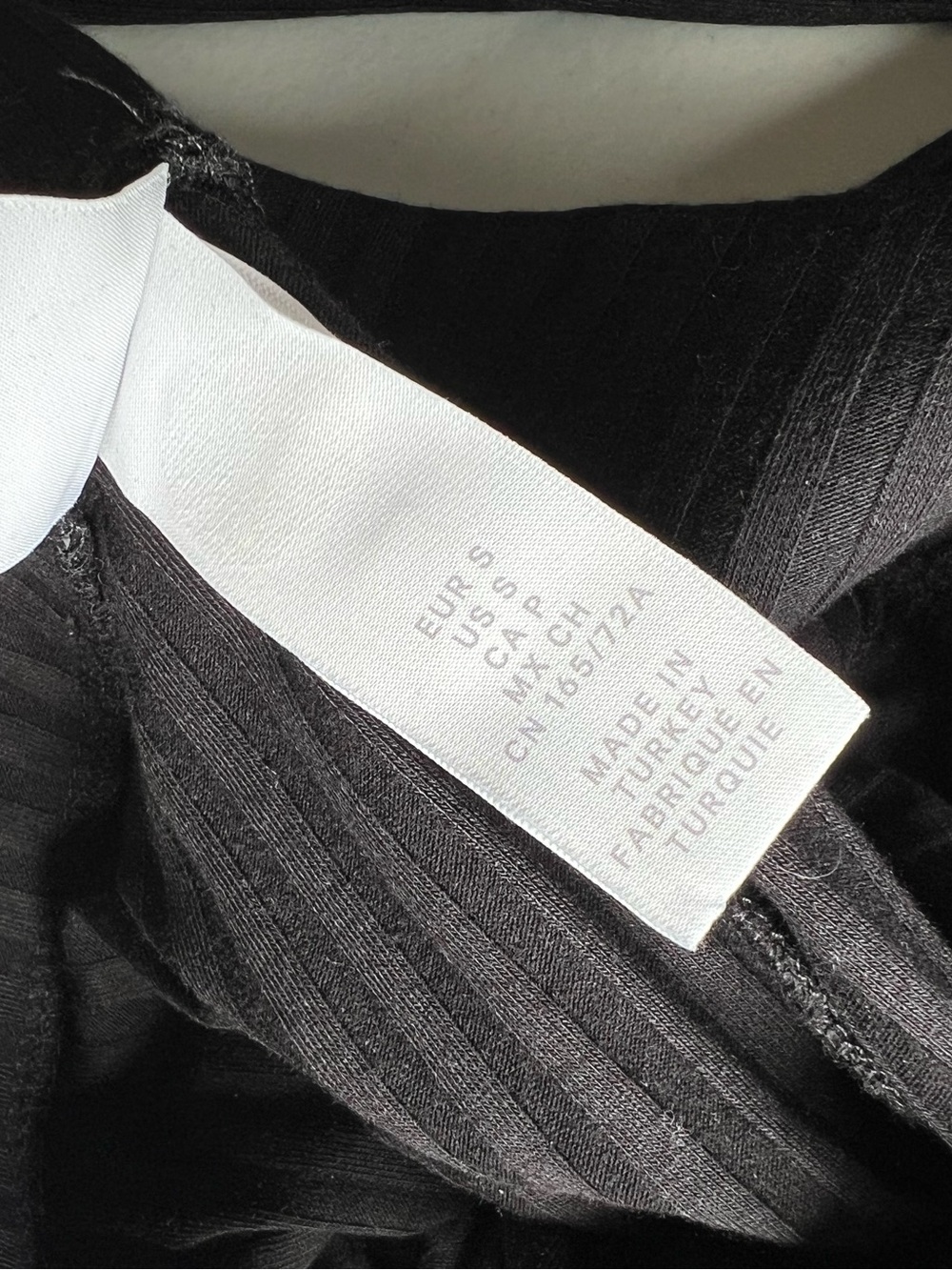 NWOT! Black Ribbed Set - Picture 3 of 9